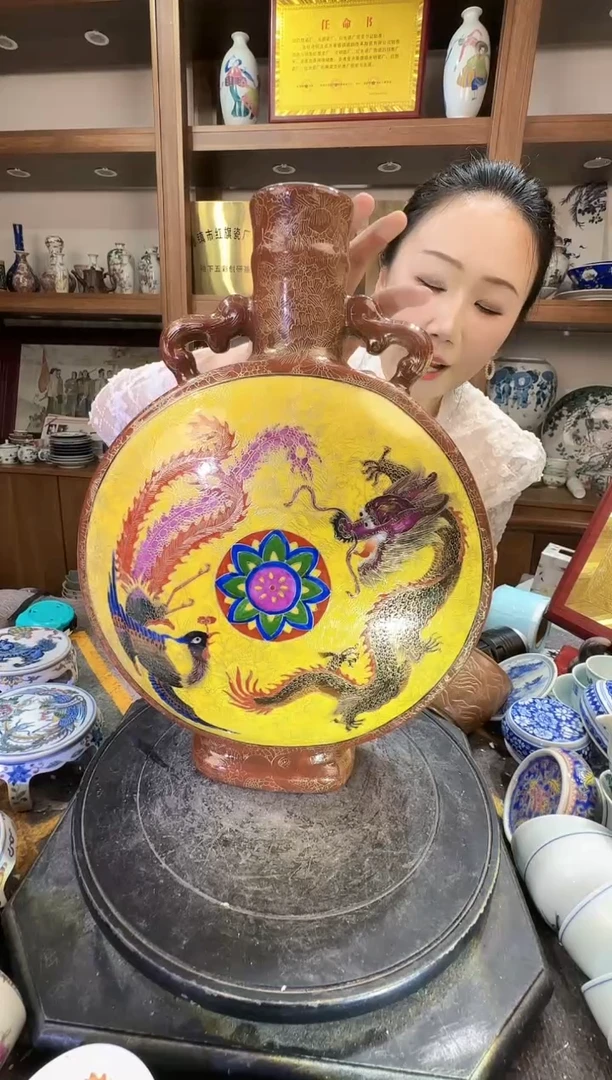 摆件A696景德镇制陶瓷一件