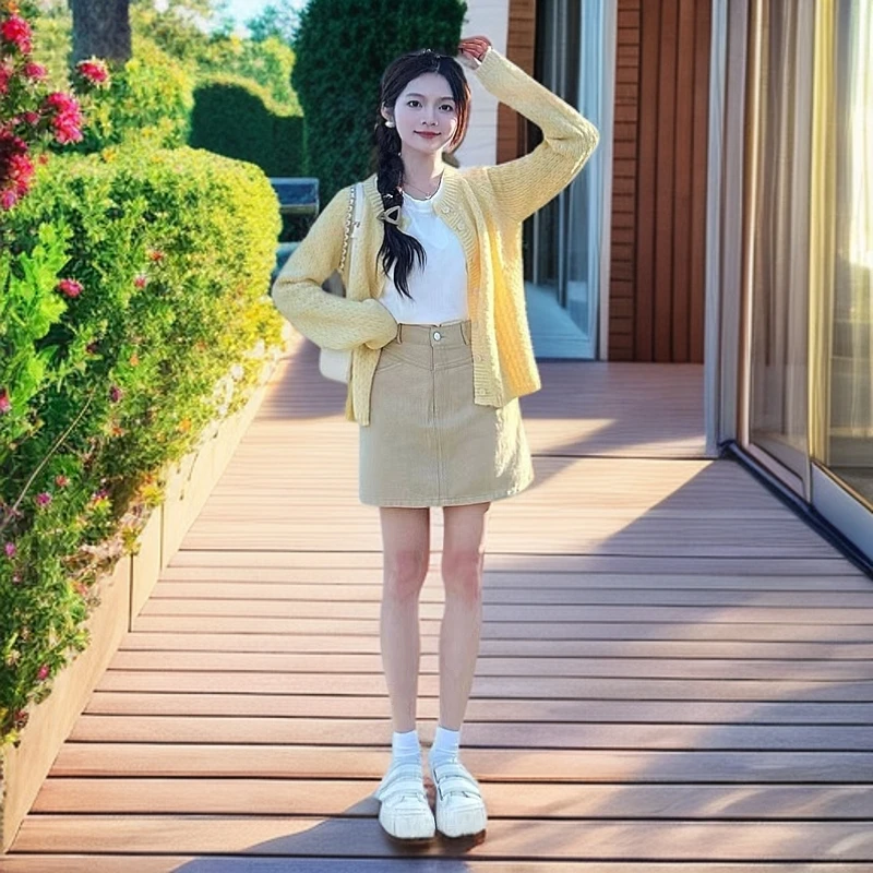 春夏精选纯色时尚单款女2025新潮韩系气质减龄甜美开衫LTT洋气