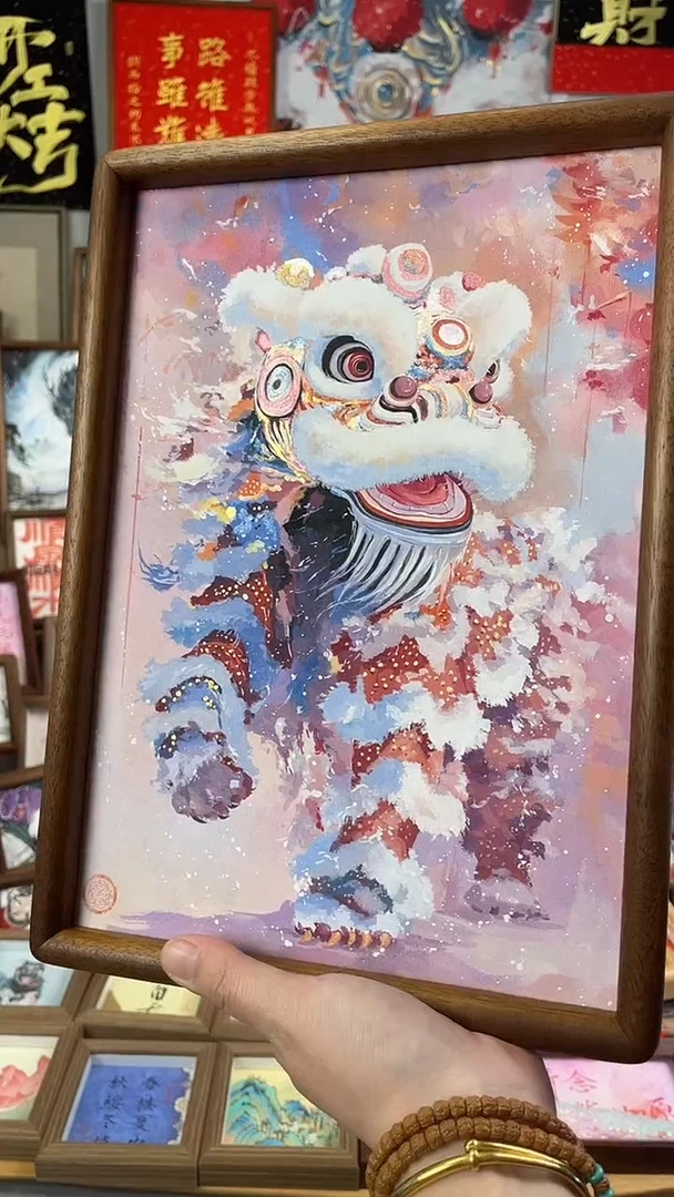 国画纯手绘书法绘画作品