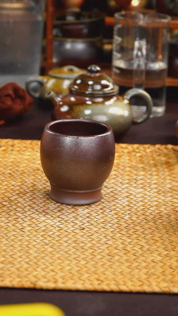 茶壶紫砂纯自然柴烧