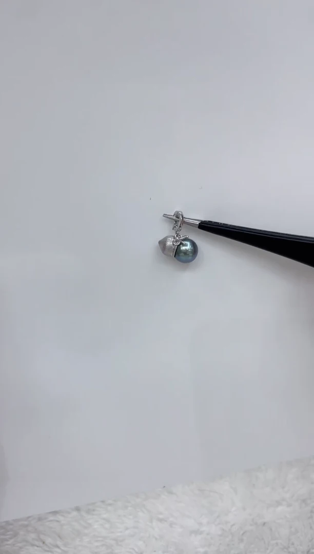 【闪购商品】海水珍珠吊坠(不含链)银S925镶嵌海水珍珠吊坠