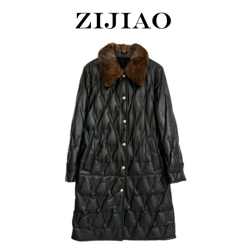 【VAZSLVE/全新奢品】捡漏 CJQ-136 水貂毛领羽绒外套 3