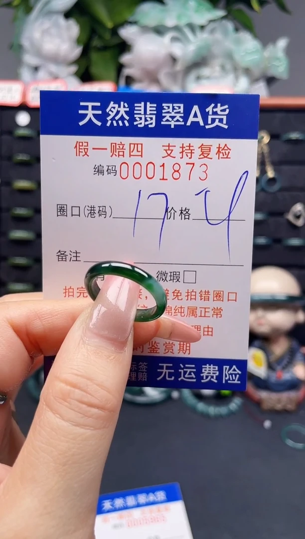 翡翠戒指未镶嵌17*1873