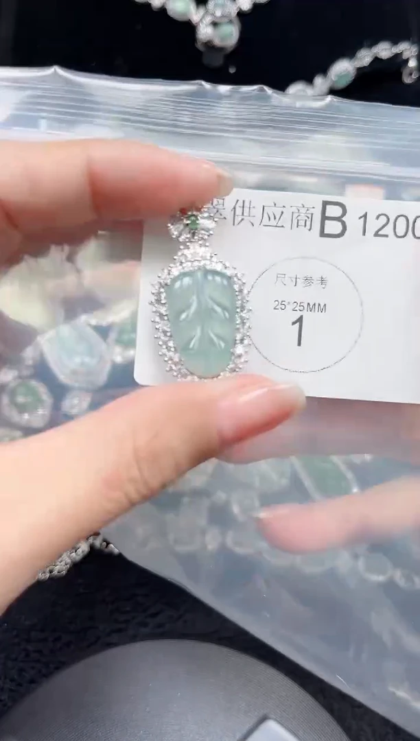 【闪购商品】翡翠颈饰未镶嵌1200赠皮绳