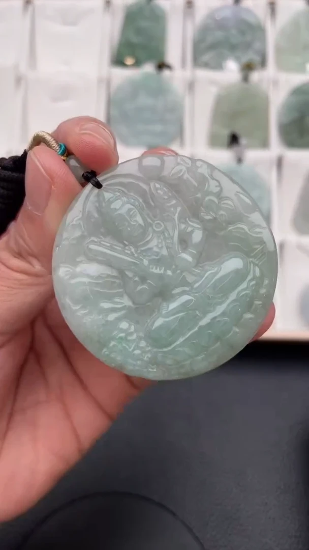 颈饰未镶嵌翡翠天然缅甸翡翠A货132