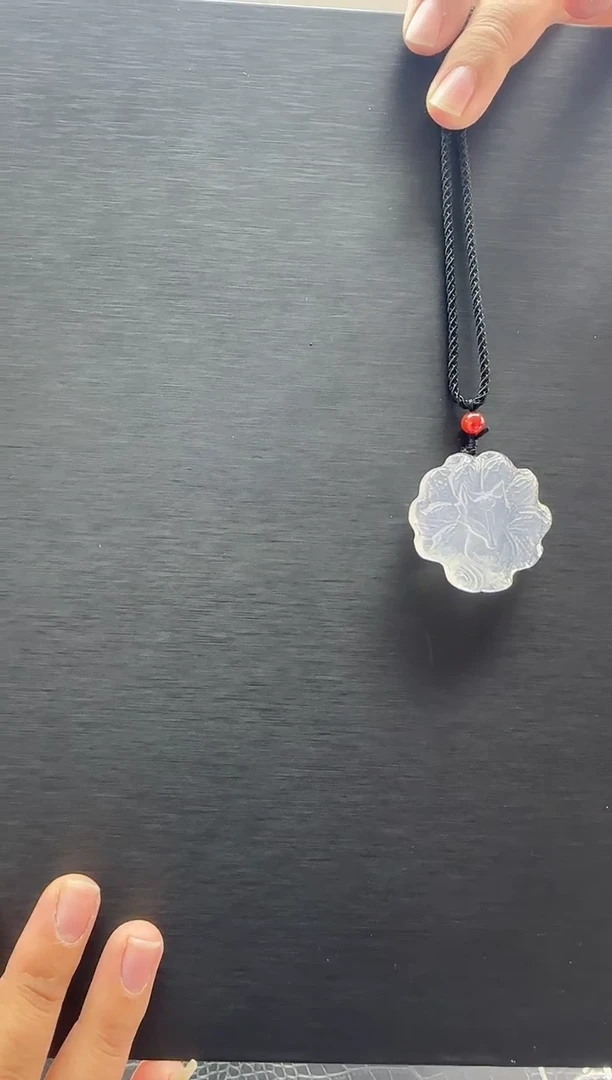 颈饰未镶嵌水晶天然白水晶狐牌02