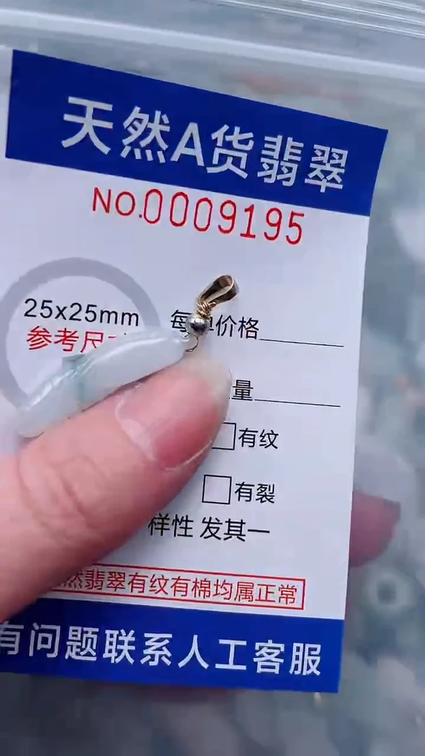 翡翠未镶嵌吊坠(不含链)1