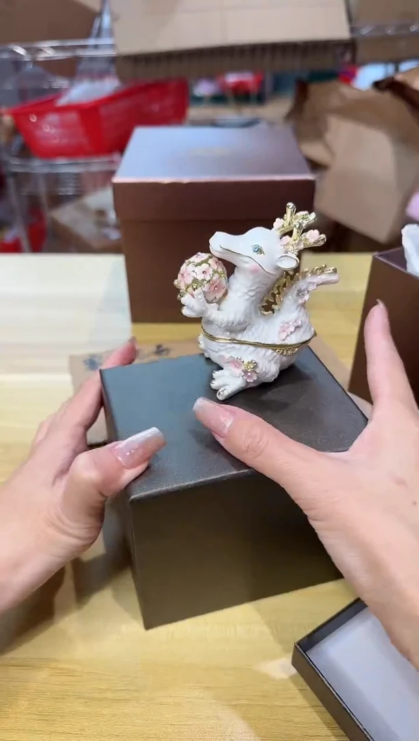 【闪购商品】茶宠珐琅首饰盒摆件AD101