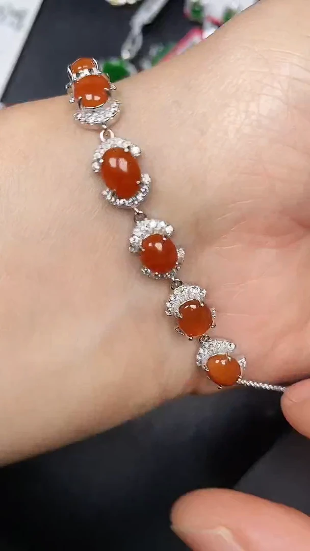 银S925镶嵌戒指翡翠3330