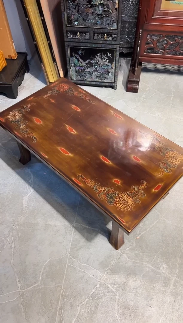 金刚实木塗 茶桌 大漆漆器大漆漆器