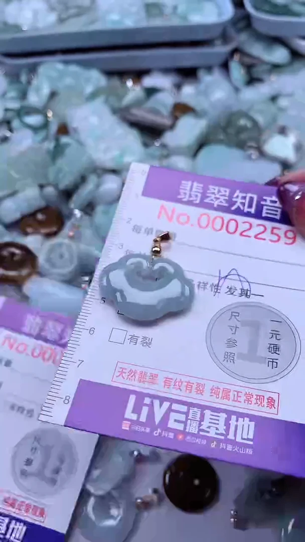 翡翠未镶嵌吊坠(不含链)2259