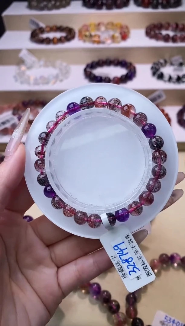 【闪购商品】水晶手链未镶嵌黑加仑超七7m+