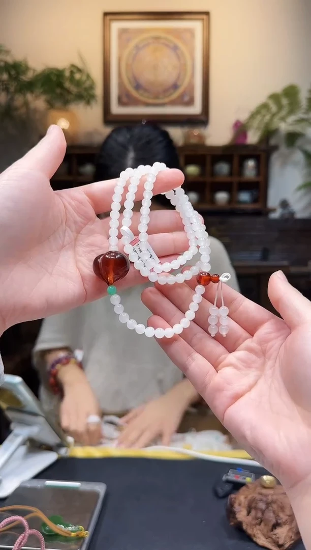 颈饰未镶嵌和田玉108