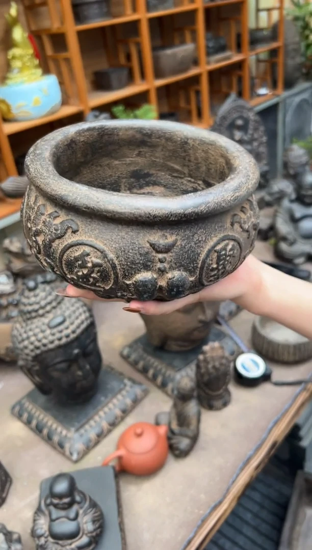 陶土【火山泥】聚宝盆