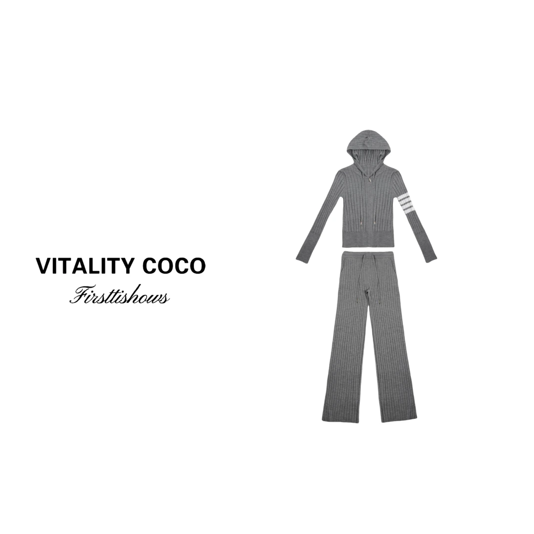 VITALITY COCO·TB系列新款女装  桑蚕丝羊毛运动休闲套装-2481