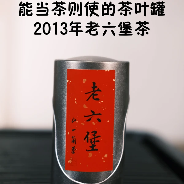 老六堡2013年梧州六堡茶 菌花香陈香 口感醇厚甜润 汤感润 茶择罐