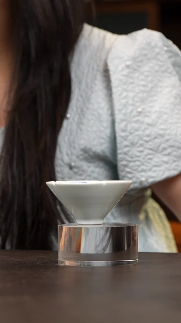 景德镇九段烧斗笠杯