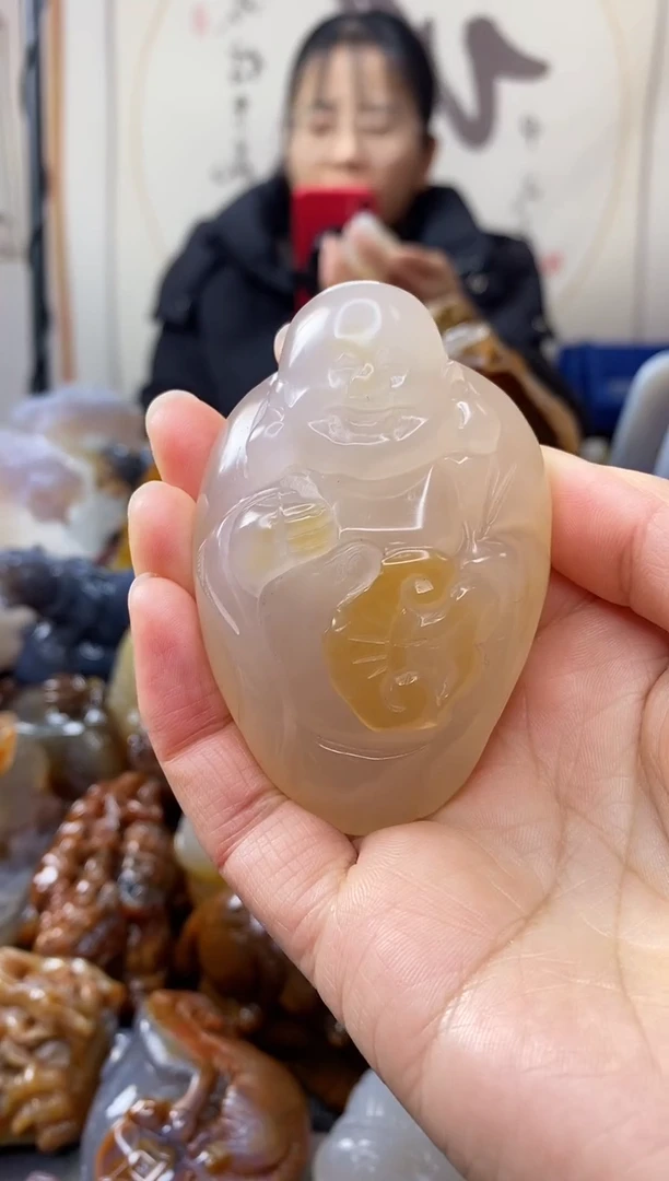 【闪购商品】玛瑙/玉髓手把件未镶嵌0