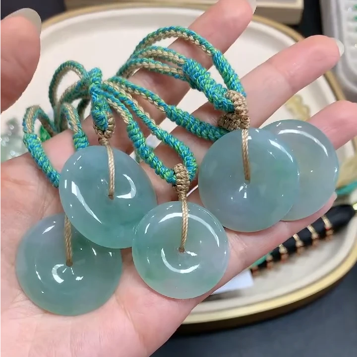 翡翠平安扣吊坠-LF151-多样性发一件-BK|CXQ21