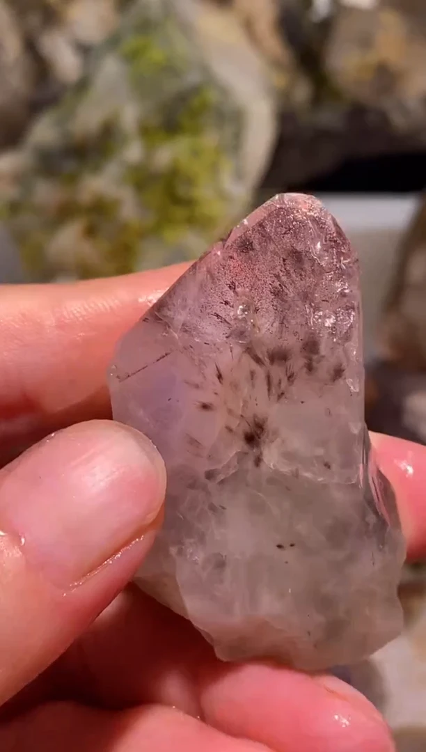 未镶嵌珠宝半成品水晶29号羽毛发四川超七花园水晶