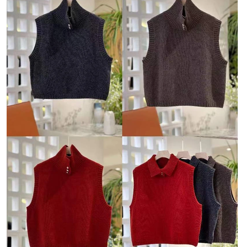 (小纪服饰专属)--新款百搭羊毛马甲