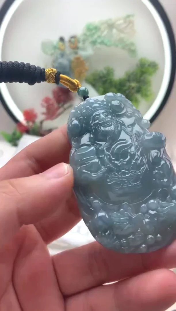 颈饰未镶嵌翡翠财神