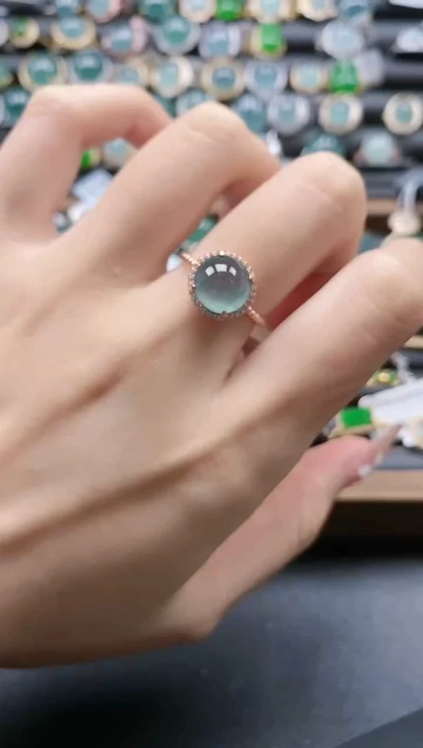 【闪购商品】翡翠戒指银S925镶嵌51151