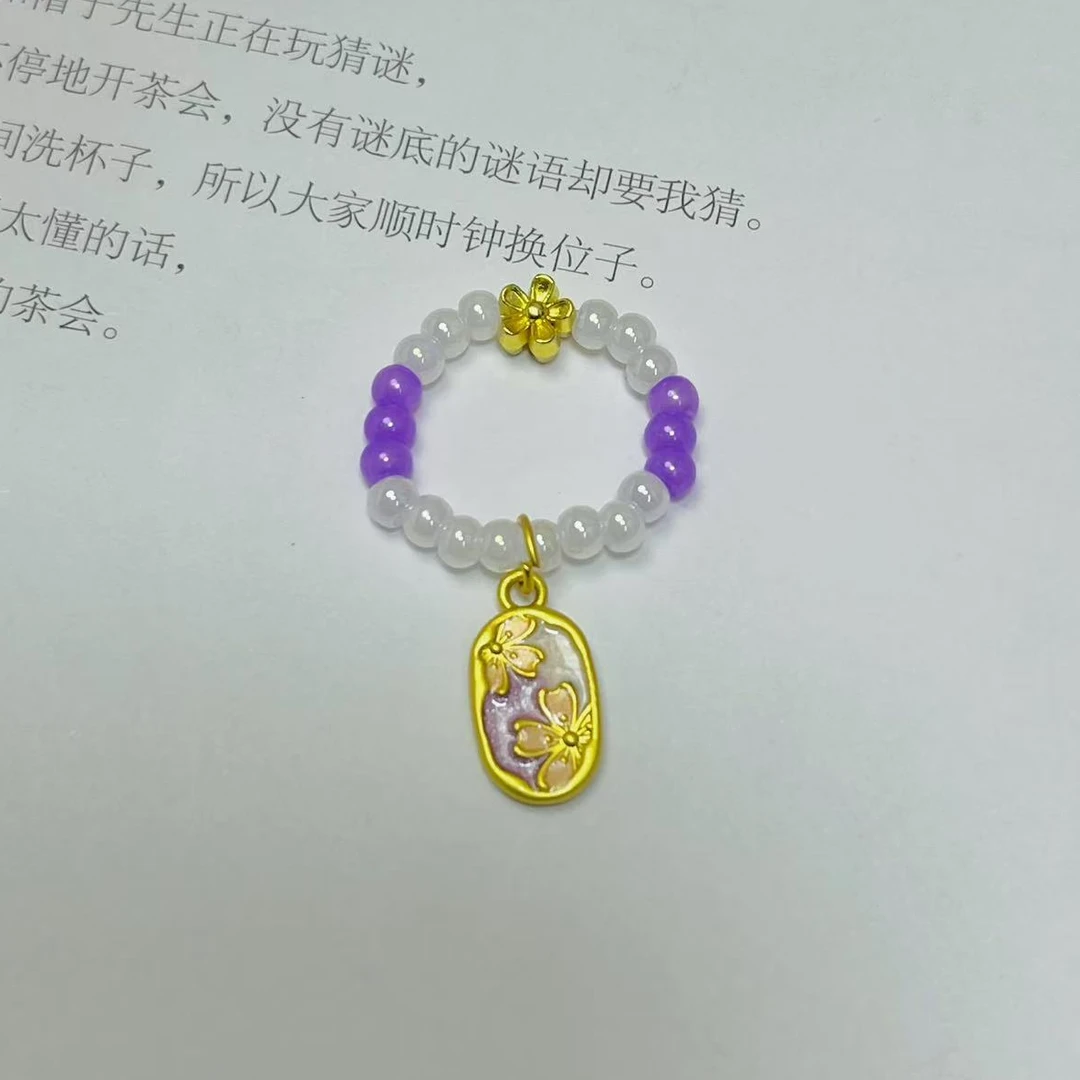 【时熙】暗香疏影-梅花提溜手工编制盖碗茶壶盖子装饰茶具配件古风