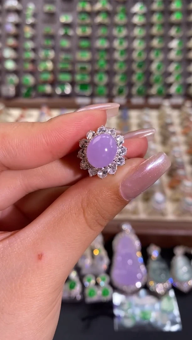 未镶嵌戒指翡翠天然缅甸A货翡翠未镶嵌 粉丝福利