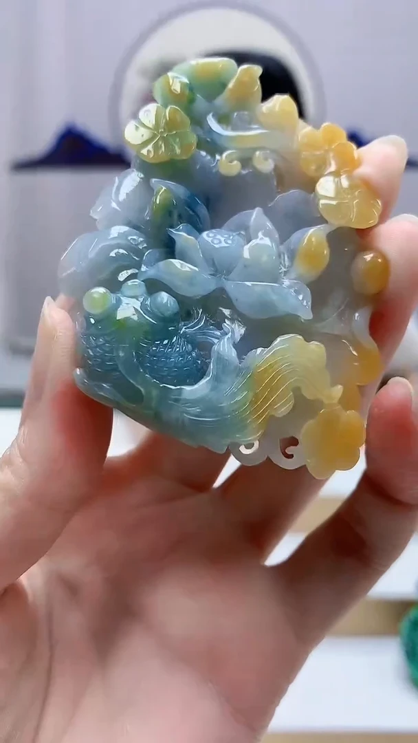 未镶嵌定制翡翠4852zm-毛货挂件67