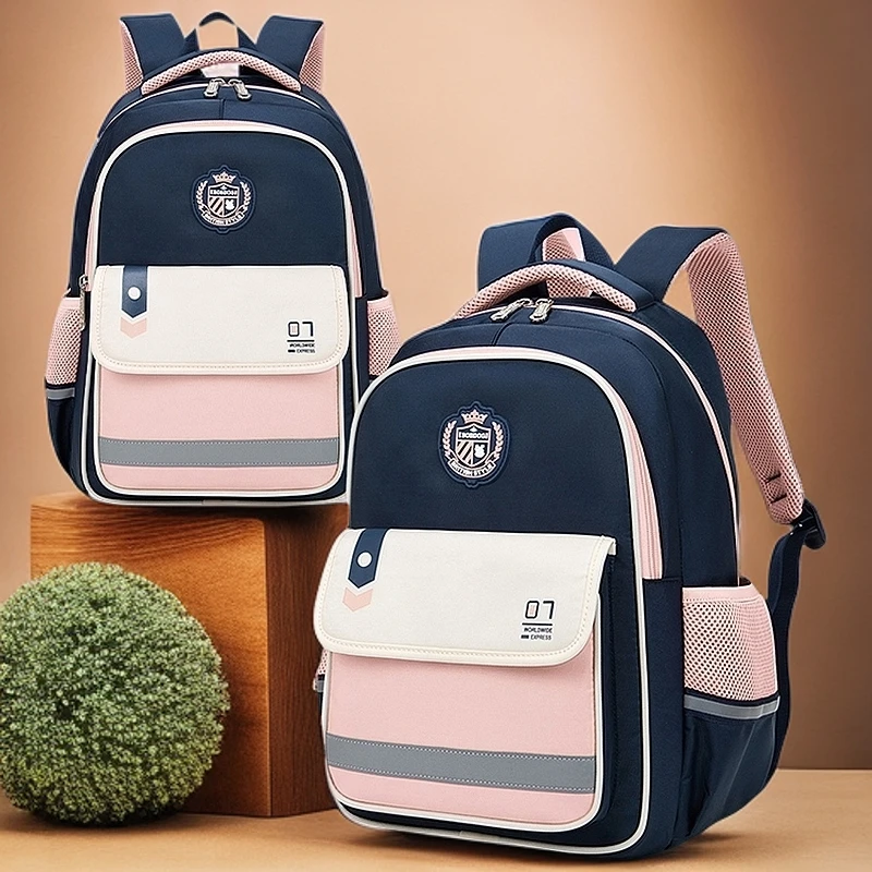 巴布豆儿童书包小学生女生一到六年级男孩超轻潮流护脊女孩双肩包