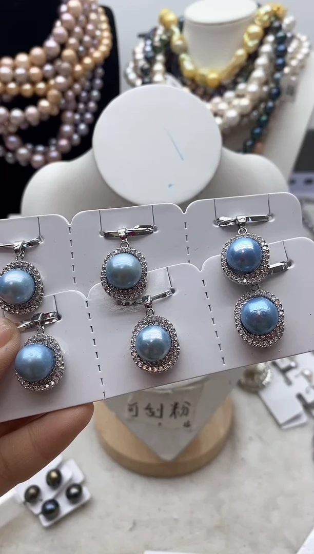 【闪购商品】淡水珍珠颈饰钛钢53