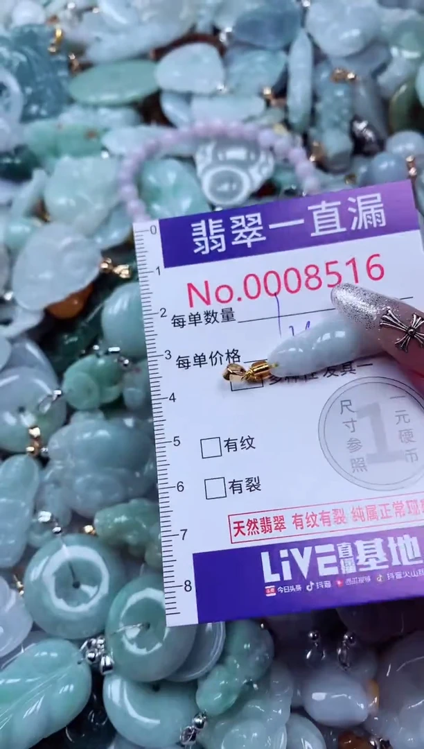 翡翠未镶嵌吊坠(不含链)8516