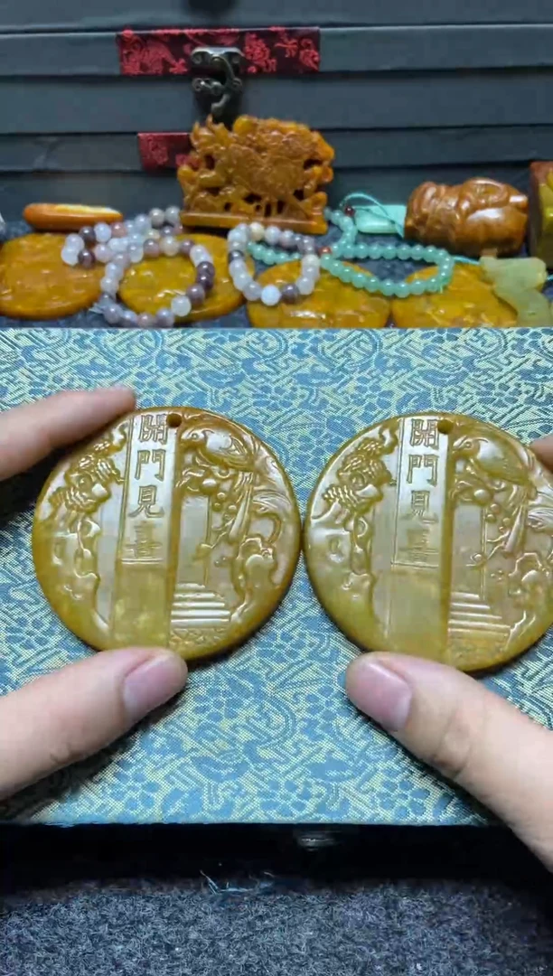 未镶嵌蛇纹石玉吊坠(不含链)直播间专用链接