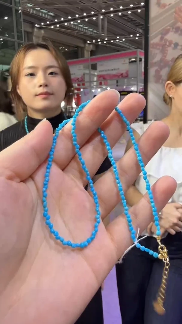 未镶嵌绿松石颈饰120秒拍号 假一罚三