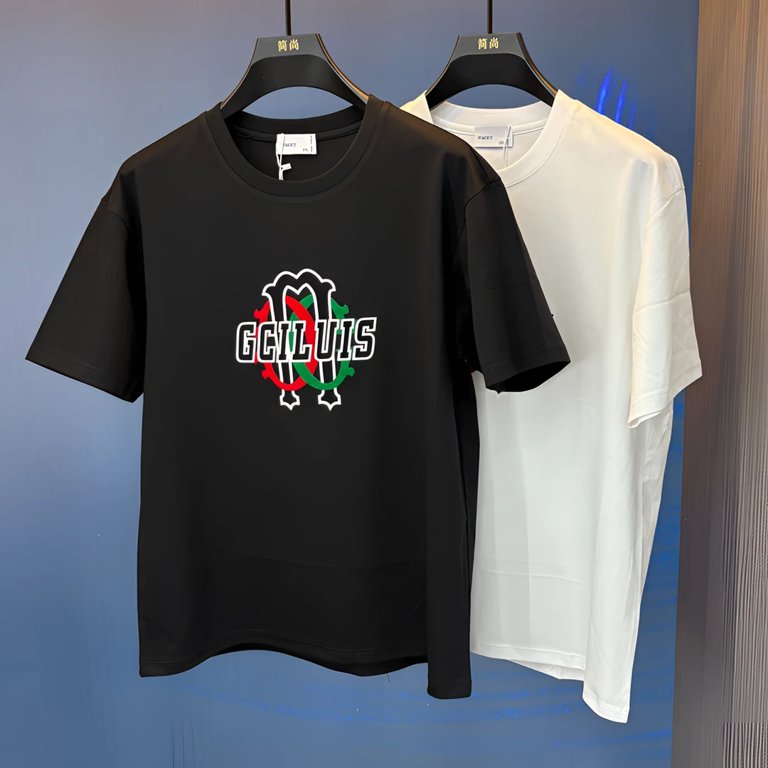 GK夏季青春活力修身型T恤上衣圆领宽松运动男款透气休闲