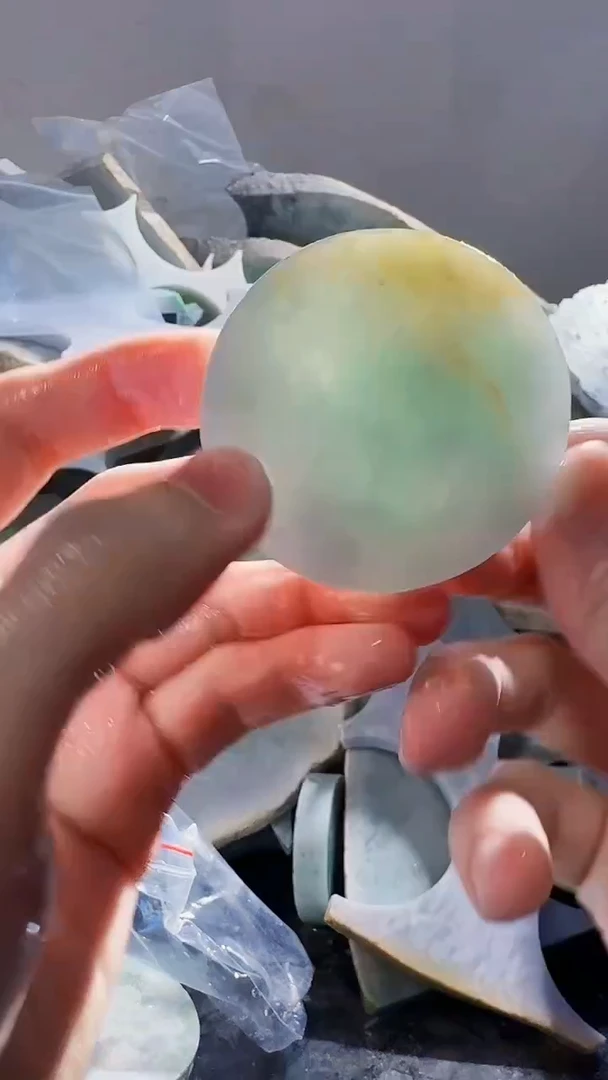 裸石翡翠缅甸翡翠A货文375