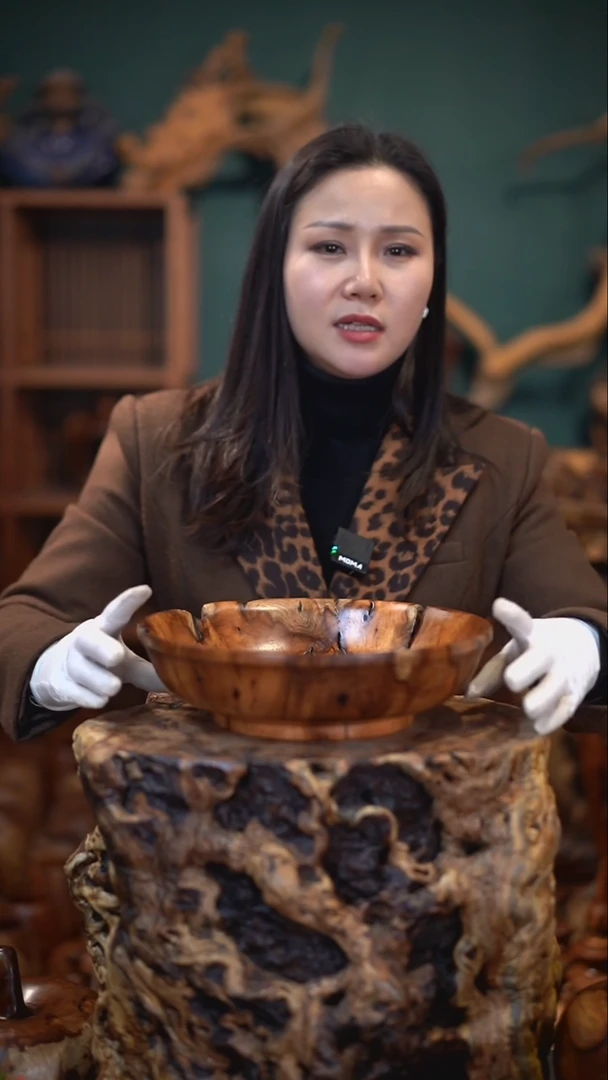 【闪购商品】枣木雷击枣木果盘