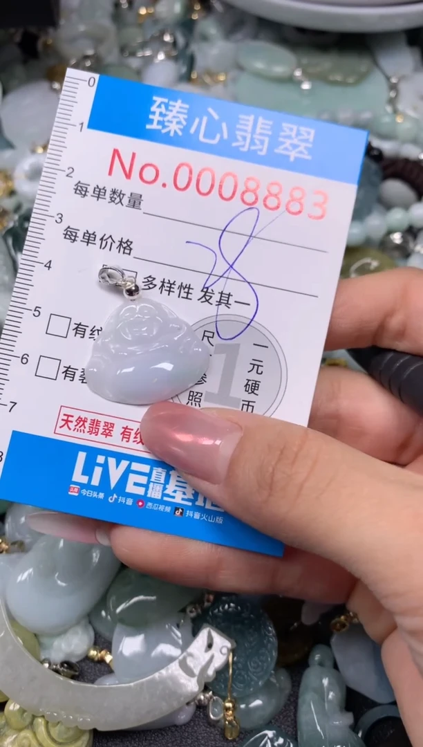 【闪购商品】翡翠颈饰未镶嵌含绳0008883