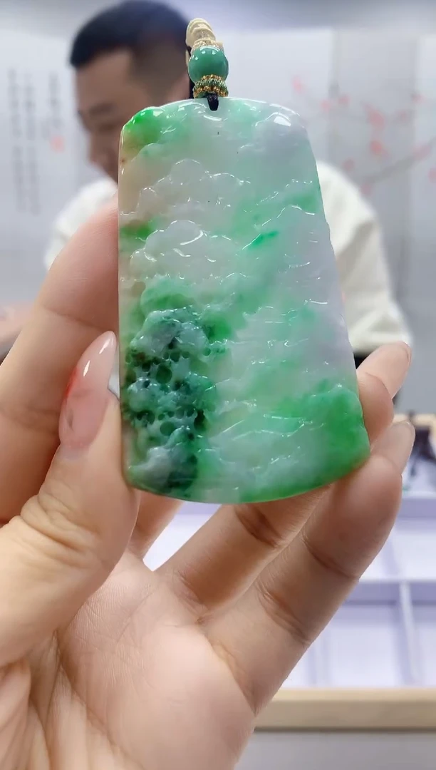 未镶嵌定制翡翠4898ty-毛货挂件92