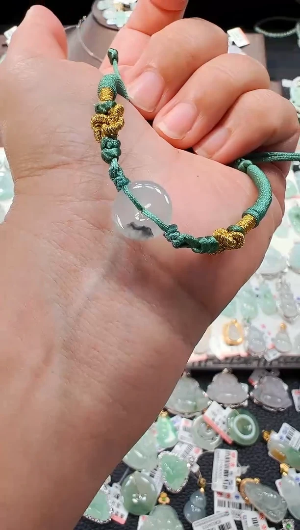 【闪购商品】翡翠手绳未镶嵌平安扣手绳