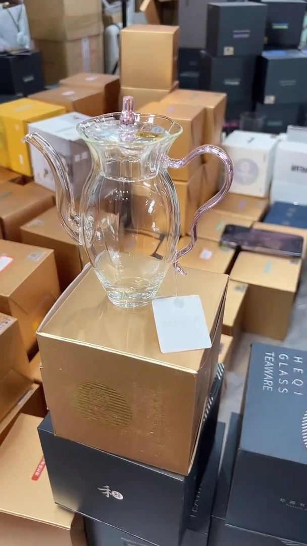 @@禾器晶彩花荣壶浅粉色