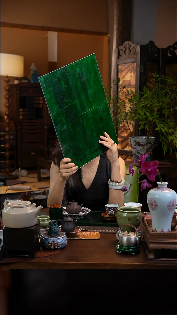 大漆茶盘包银  景德镇陶瓷福利款