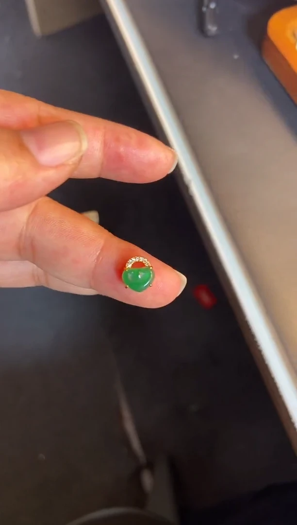 吊坠(不含链)银S925镶嵌翡翠1