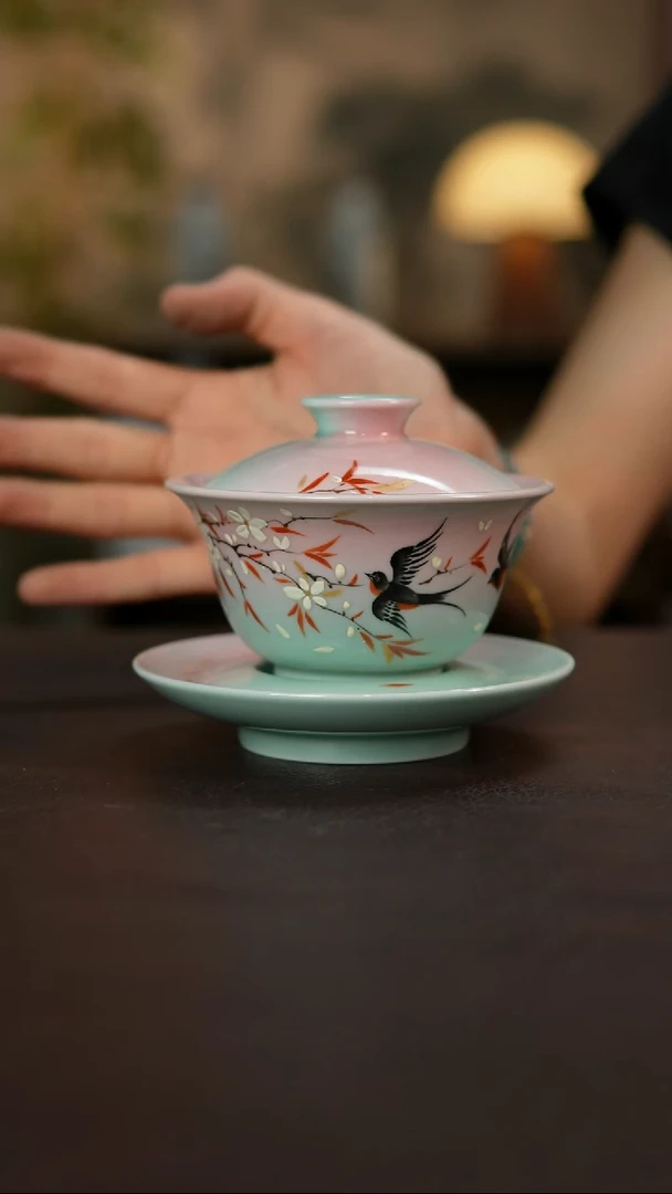 杯小*景德镇陶瓷杯碗柴烧多人