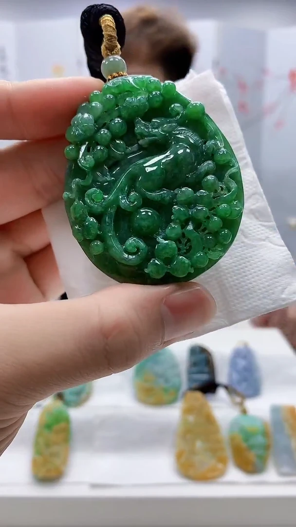 定制翡翠未镶嵌4868bb-毛货挂件81