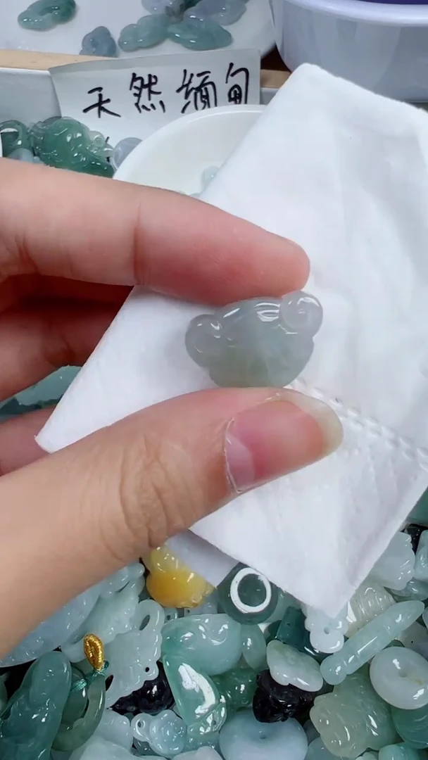 散珠翡翠337号链接，A货翡翠
