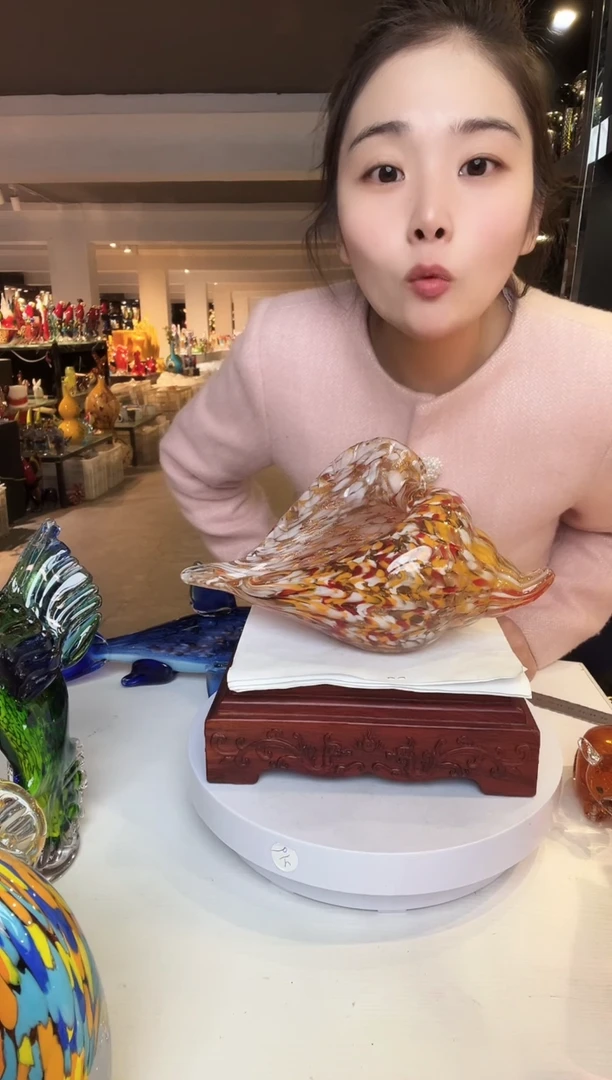 【闪购商品】茶盏琉璃摆件家居摆件