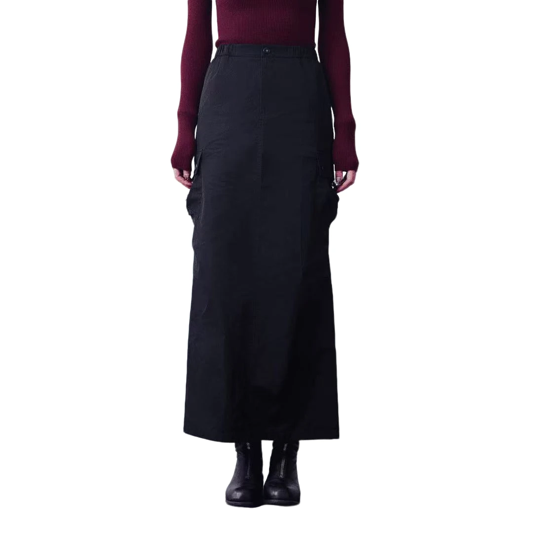 AMASS/阿玛施复古气质长款口袋设计H型工装风半身裙520007-11444