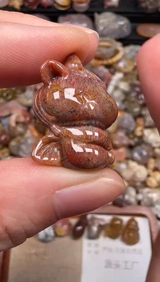 硅化珊瑚（珊瑚玉）未镶嵌颈饰152